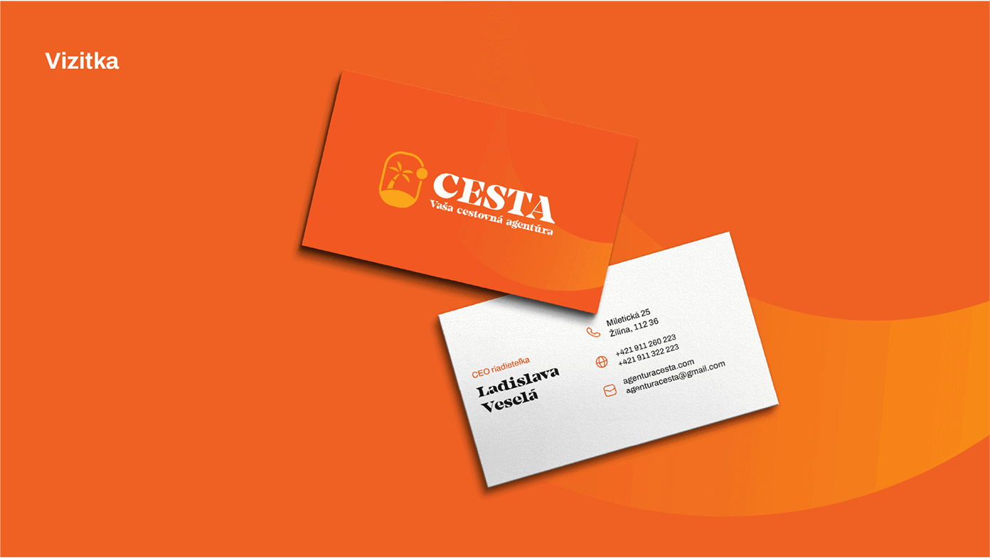 Cestovná agentúra Cesta - vizitky-min