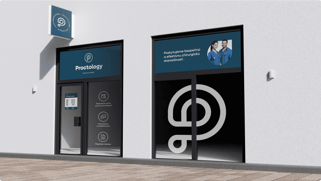 Proctology branding - ambulancia exteriér-min