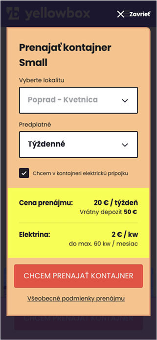 yellowbox - prenajať kontajner mobile-min